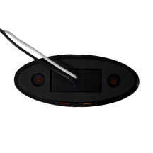 12V Oval LED Red/Amber Light Truck Trailer Side marker Clearance Light with Built In Gasket