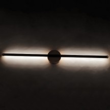 12V LED 36" MATTE BLACK AND GOLD WALL LIGHT