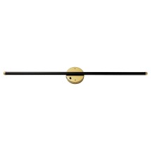 12V LED 36" MATTE BLACK AND GOLD WALL LIGHT