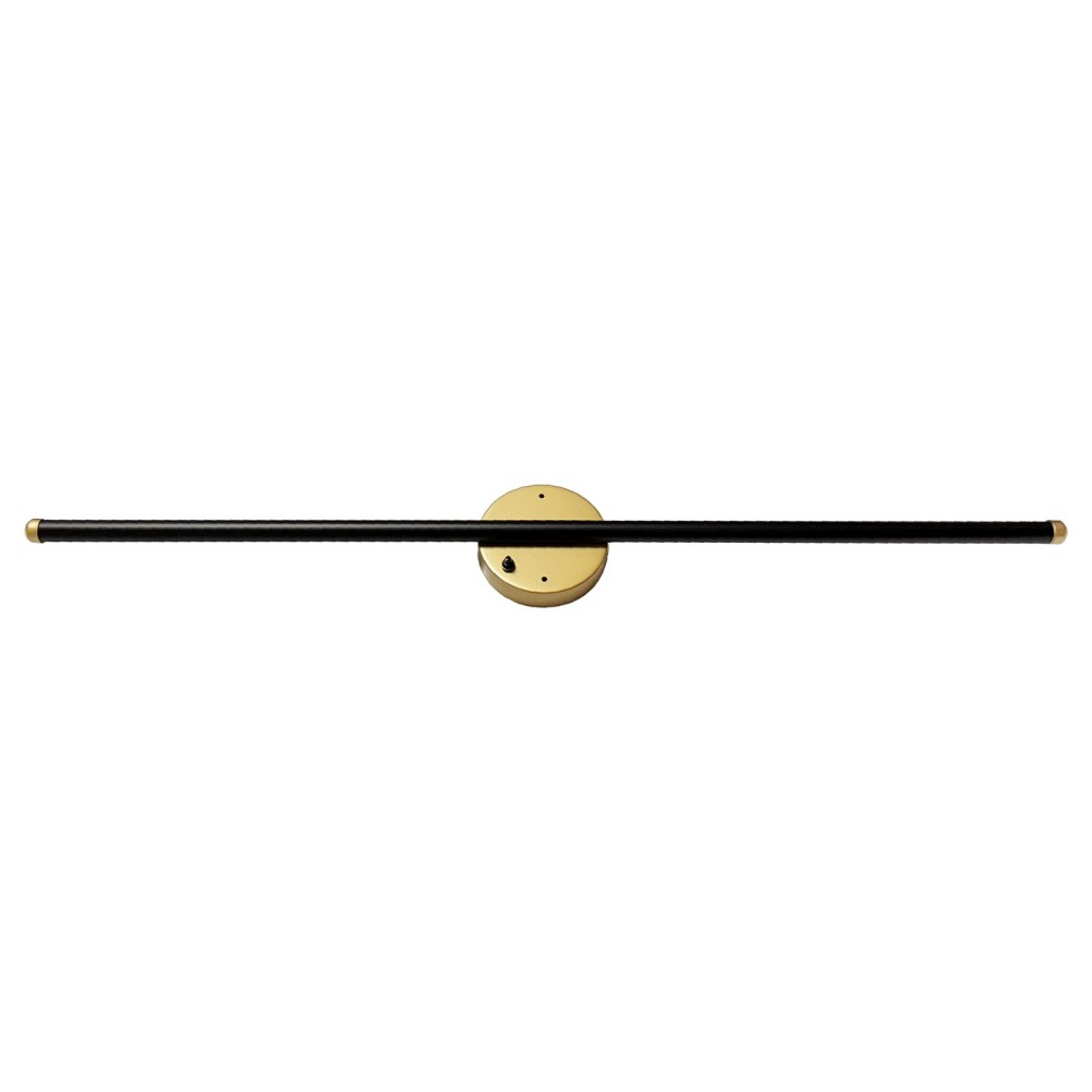 12V LED 36" MATTE BLACK AND GOLD WALL LIGHT