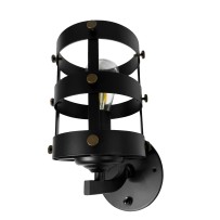 12V LED 9" BLACK METAL WALL SCONCE, WITH SWITCH, 3W