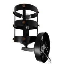 12V LED 9" BLACK METAL WALL SCONCE, WITH SWITCH, 3W