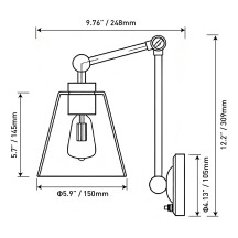 12V LED ADJUSTABLE WALL LIGHT