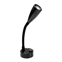 12V LED LONG FLEXIBLE BLACK READING LIGHT with USB type-A