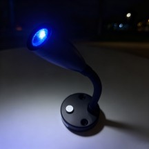 12V LED LONG FLEXIBLE BLACK READING LIGHT with USB type-A