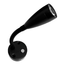 12V LED LONG FLEXIBLE BLACK READING LIGHT with USB type-A