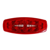 12V LED Tail Light with Reflector Driver Side No Bracket RV Trailer Red Lighting