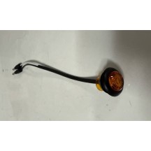 12V LED 3/4" Bullet Light Amber/Red Lens 12" Lead with 180 Male Plugs