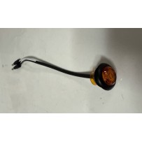 12V LED 3/4" Bullet Light Amber/Red Lens 12" Lead with 180 Male Plugs