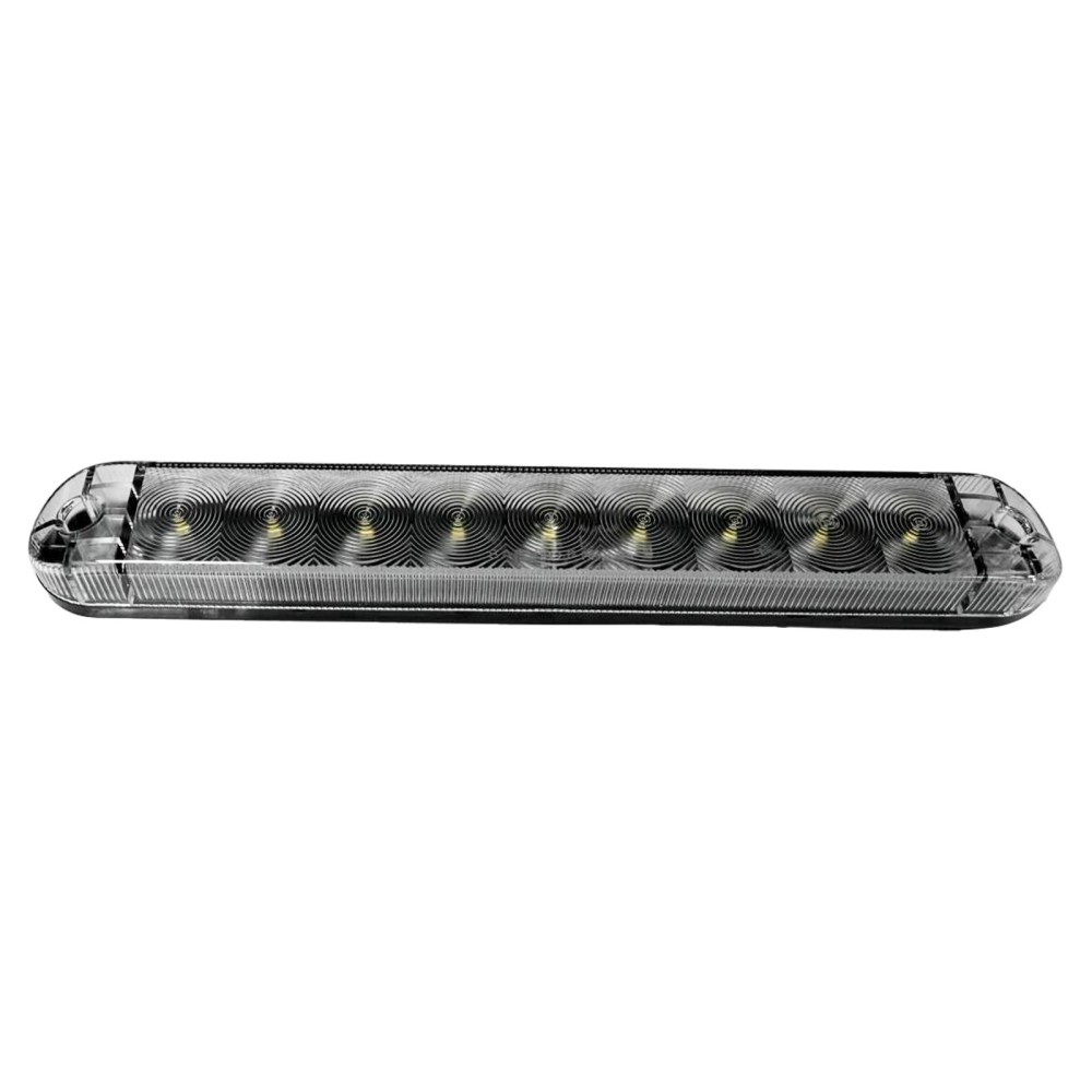 12V 10" LED Clear Back Up Light Trailer Tail Light Bar