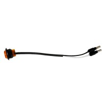 12V LED 3/4" BULLET LIGHT AMBER /LENS SINGLE DIODE with MALE CONNECT