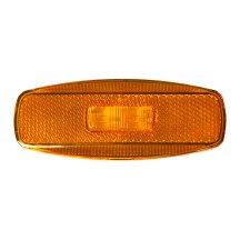 12V 4.5" Amber LED Diamond Clearance Light Turn Signal Function Built-In Gasket