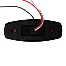 12V 4.5" Amber LED Diamond Clearance Light Turn Signal Function Built-In Gasket