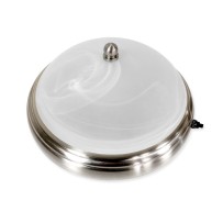 9inch LED Cloudy Glass Shade Dome Ceiling Light with Switch