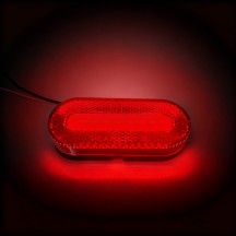 12V LED Obling Glow Marker Light Red/Amber Lighting