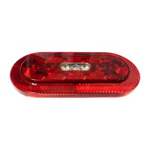 12V LED 7.8" Red Oval Tail Light with Backup Function