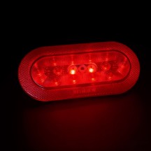 12V LED 7.8" Red Oval Tail Light with Backup Function