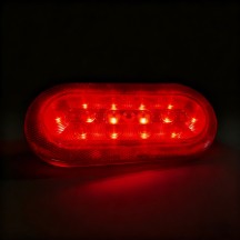 12V LED 7.8" Red Oval Tail Light with Backup Function
