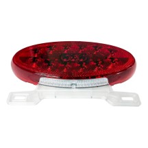 12V LED FB Oval Tail Light Tail Light Combo License Plate Light