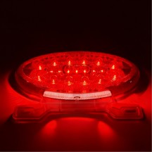 12V LED FB Oval Tail Light Tail Light Combo License Plate Light