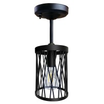 12V LED 11.4" Matte Black Pendant Light with Switch, 3" Stem