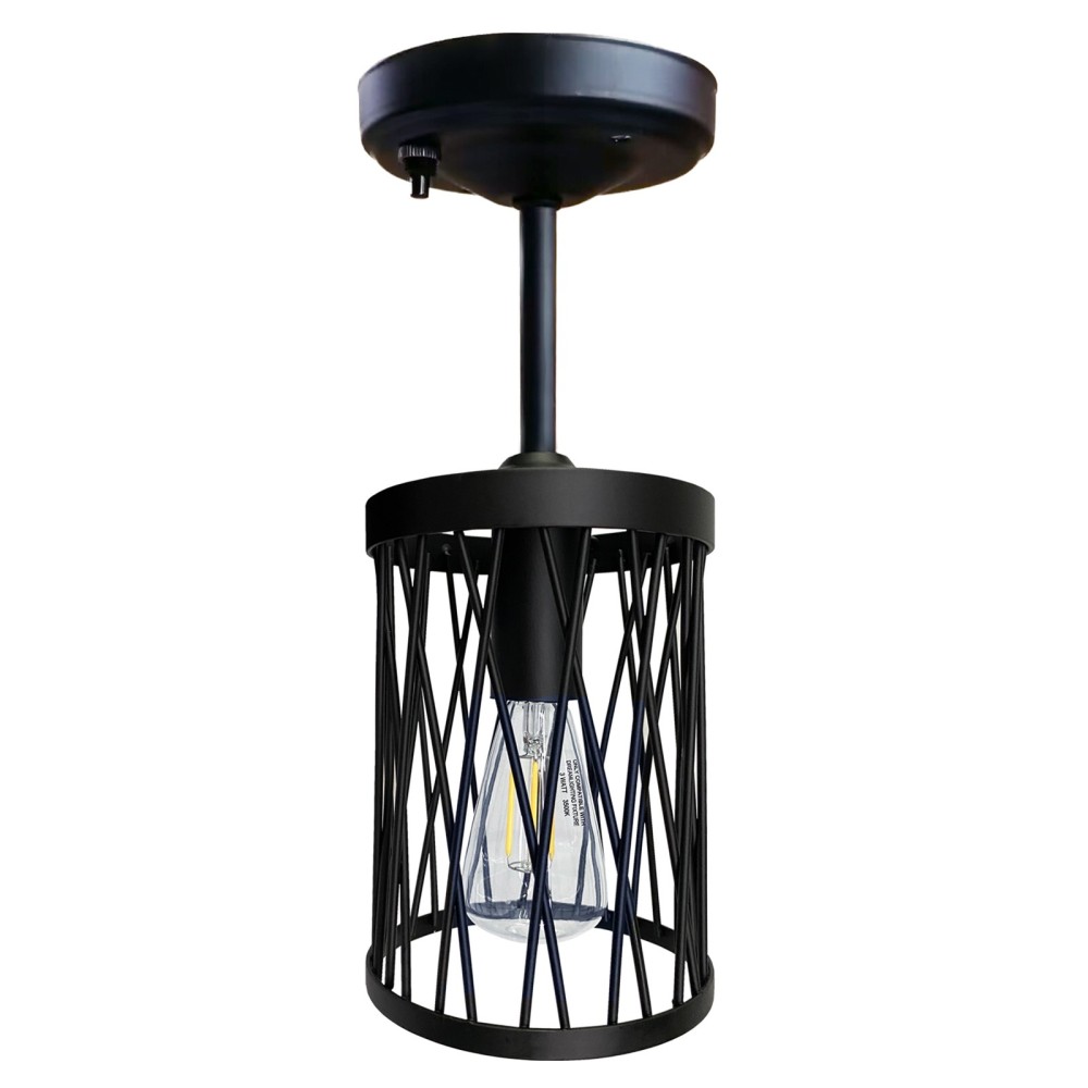 12V LED 11.4" Matte Black Pendant Light with Switch, 3" Stem