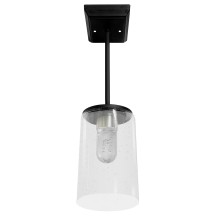 12V LED 15" Sparking Glass Pendant Light, Matte Black, 3500K, 3W