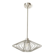 25inch 12V LED Flower-like Brushed Nickel Pendant Light With Replace Bulb