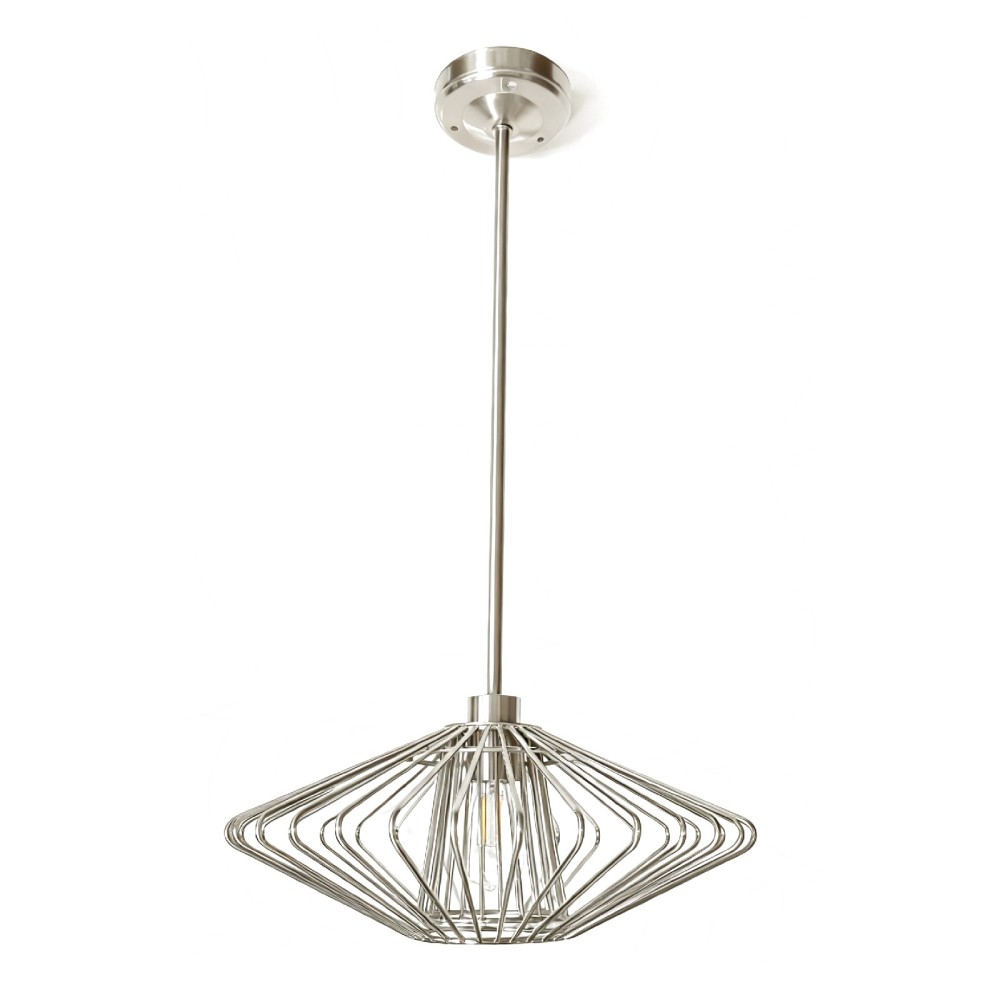 25inch 12V LED Flower-like Brushed Nickel Pendant Light With Replace Bulb