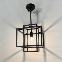 12V LED 21" Matte Black Dimensional Pentant Light with Adjustable Rob