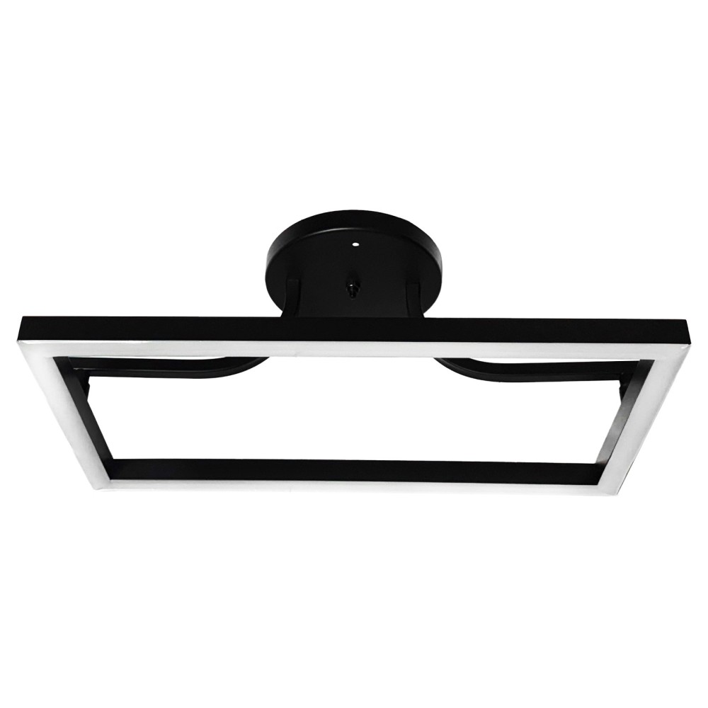 6.4"/6.9" 12V LED Matte Black Square/Circle Bar Light with Switch, 4000K