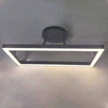 6.4"/6.9" 12V LED Matte Black Square/Circle Bar Light with Switch, 4000K