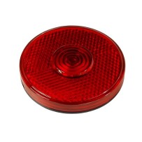 12V 2.5" Round LED Red/Amber Light RV Truck Trailer Side marker Clearance Light