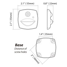 LED Motion Sensor Step Lights with Switch