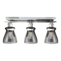 21inch 12V LED Dinette Light With Grey Toned Glass Three LED Replaceable Bulbs