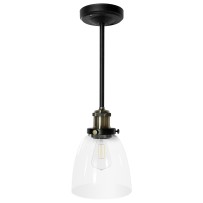 17inch LED Glass Shade Pendant Light With Replace Bulb