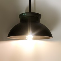 12V Bowl/ Funnel/ Wire Frame/ Globe Shape LED Matte Black Pendant Light