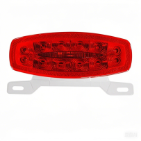 12V LED License Plate Running Brake Light with Reflector Red RV Trailer