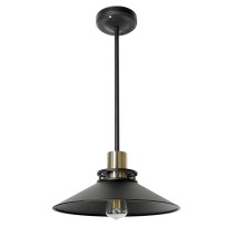 12V 19" LED Classic Cone Shade Pendant Light with Replace Bulb