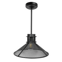 12V Horn Shape / Cubic Shape LED Black Mesh Pendant Light