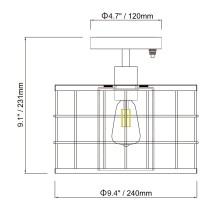 12V Industrial Style LED Decor Light