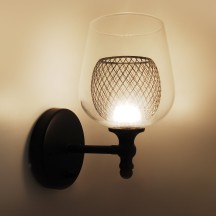 12V LED Decor Light with cage lampshade