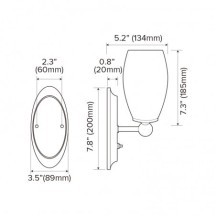 LED 12V DC Wall Lights for RV Trailer Wall Sconce Interior