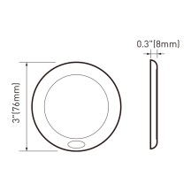 3Inch White Panel LED Ceiling Lights With Switch