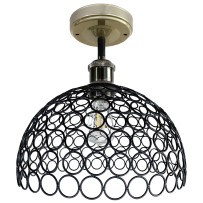 10inch 12 Volt LED Dinette Ceiling Light with Cage Shade Replaceable LED Bulb