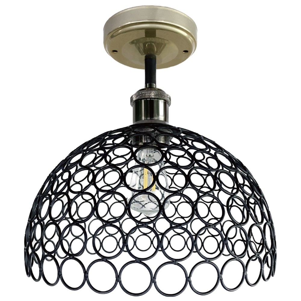 10inch 12 Volt LED Dinette Ceiling Light with Cage Shade Replaceable LED Bulb