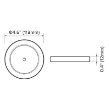 4.6Inch Surface Mount LED Round Ceiling Light with Switch