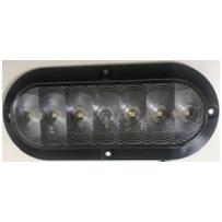 12V LED 6" Red Oval Tail Light 10 Diode