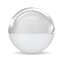 12V LED CHROME HALF MOON STEP LIGHT