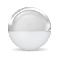 12V LED CHROME HALF MOON STEP LIGHT